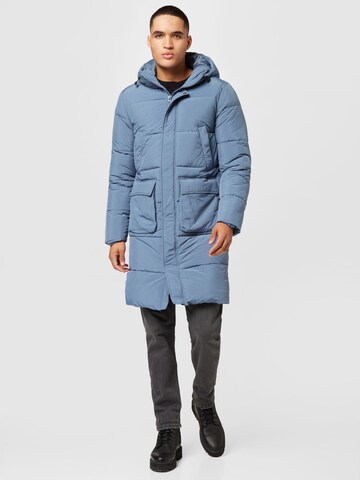 BURTON MENSWEAR LONDON Χειμερινό παλτό σε μπλε: μπροστά