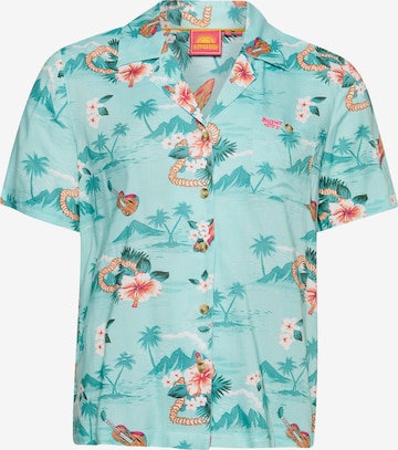 Superdry Blouse in Blauw: voorkant