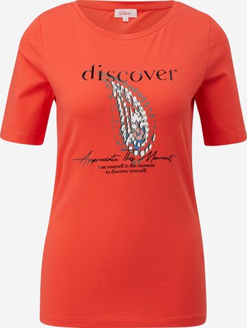 T-shirt s.Oliver en orange : devant