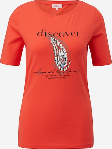 T-shirt s.Oliver en orange : devant