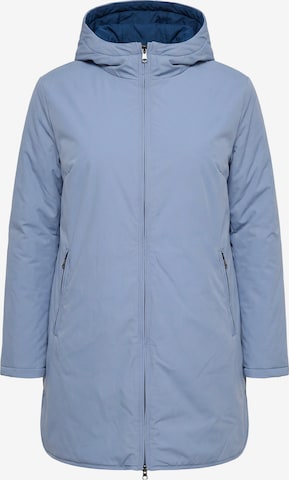 Ulla Popken Winterjas in Blauw: voorkant