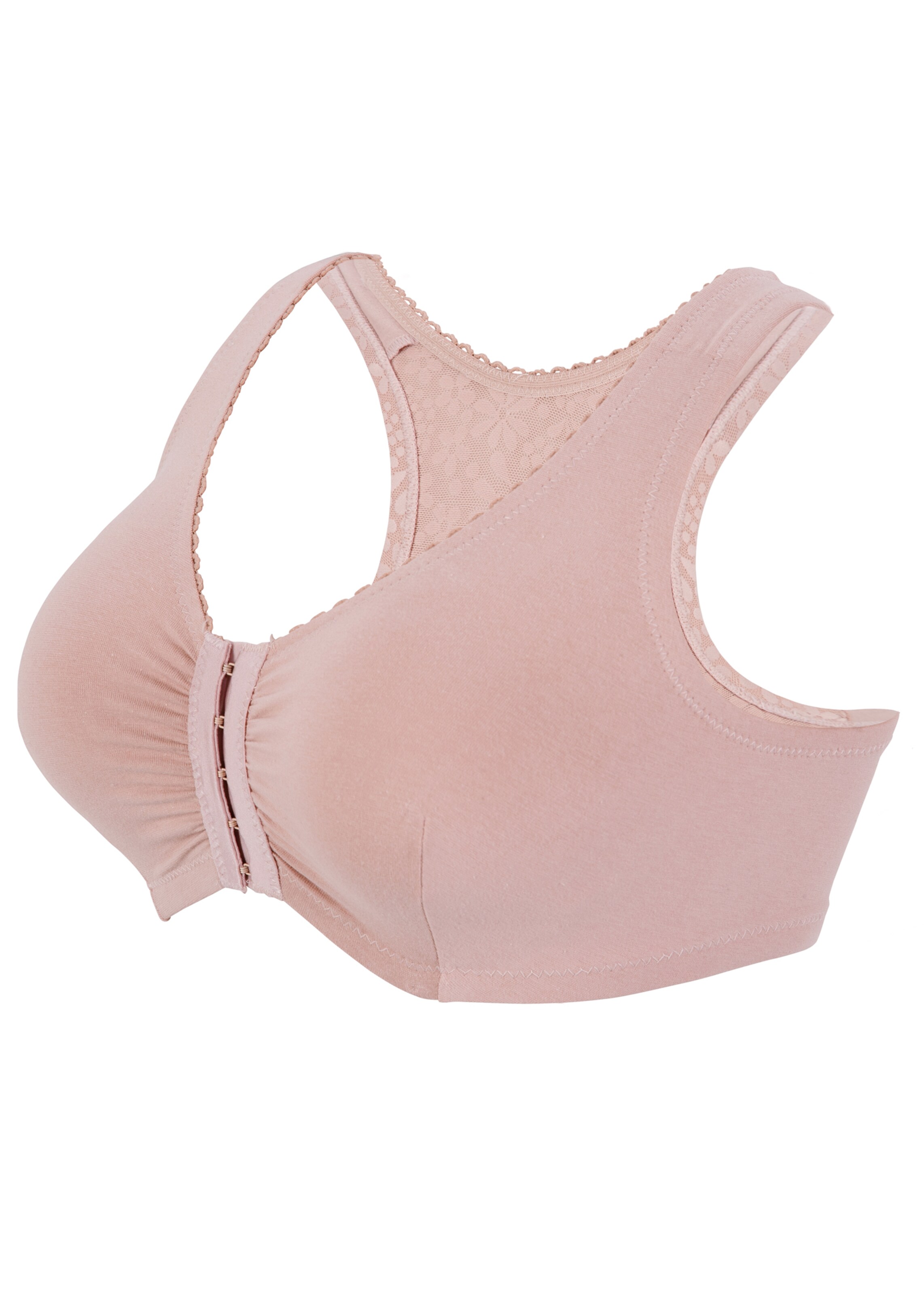 GLAMORISE Bralette Bra in Beige: front