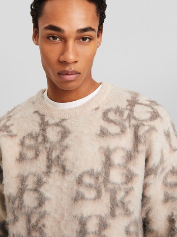 Bershka Sweater in Beige