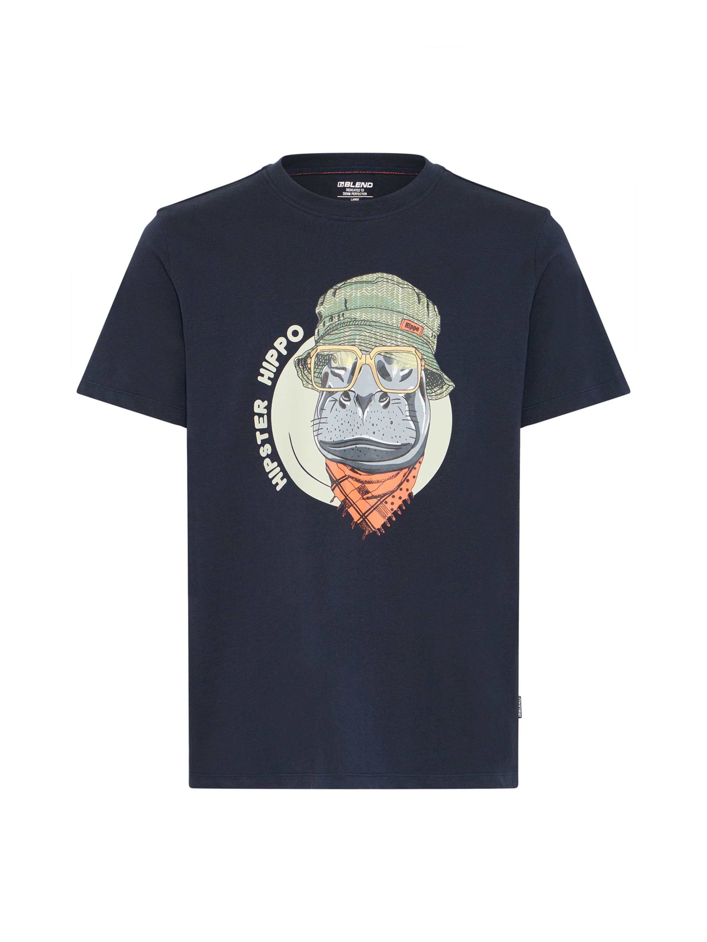 BLEND Shirt 'BHKURT FUNNY' in Blue: front