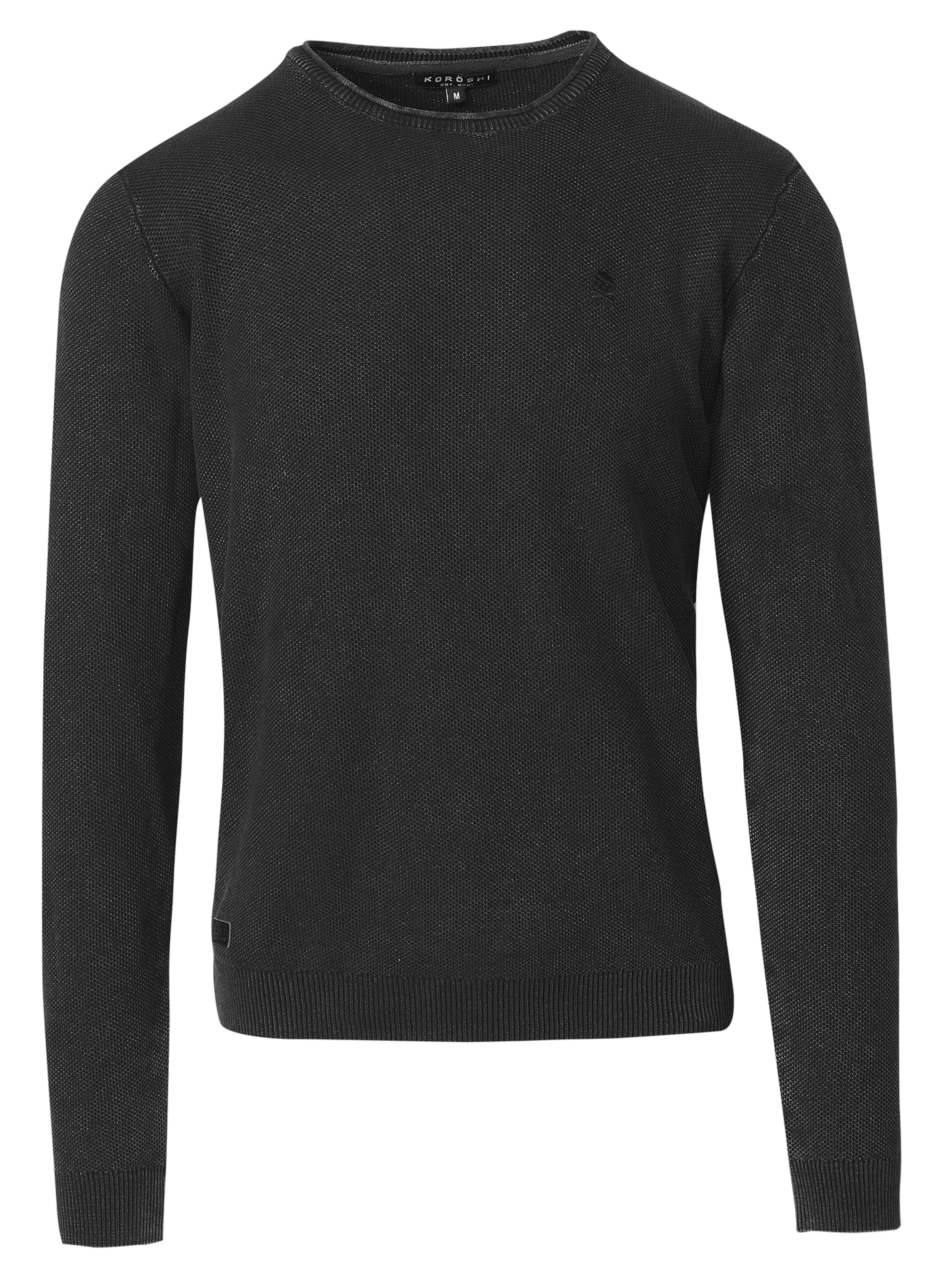 KOROSHI Pulóver - fekete: elől