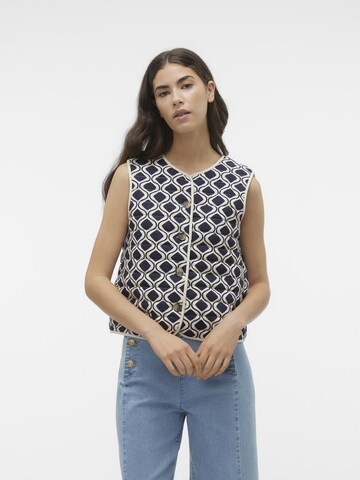 VERO MODA Vest 'KATE' in Blue: front