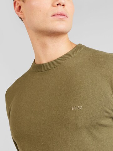 BOSS Sweater 'Pacas-L' in Green