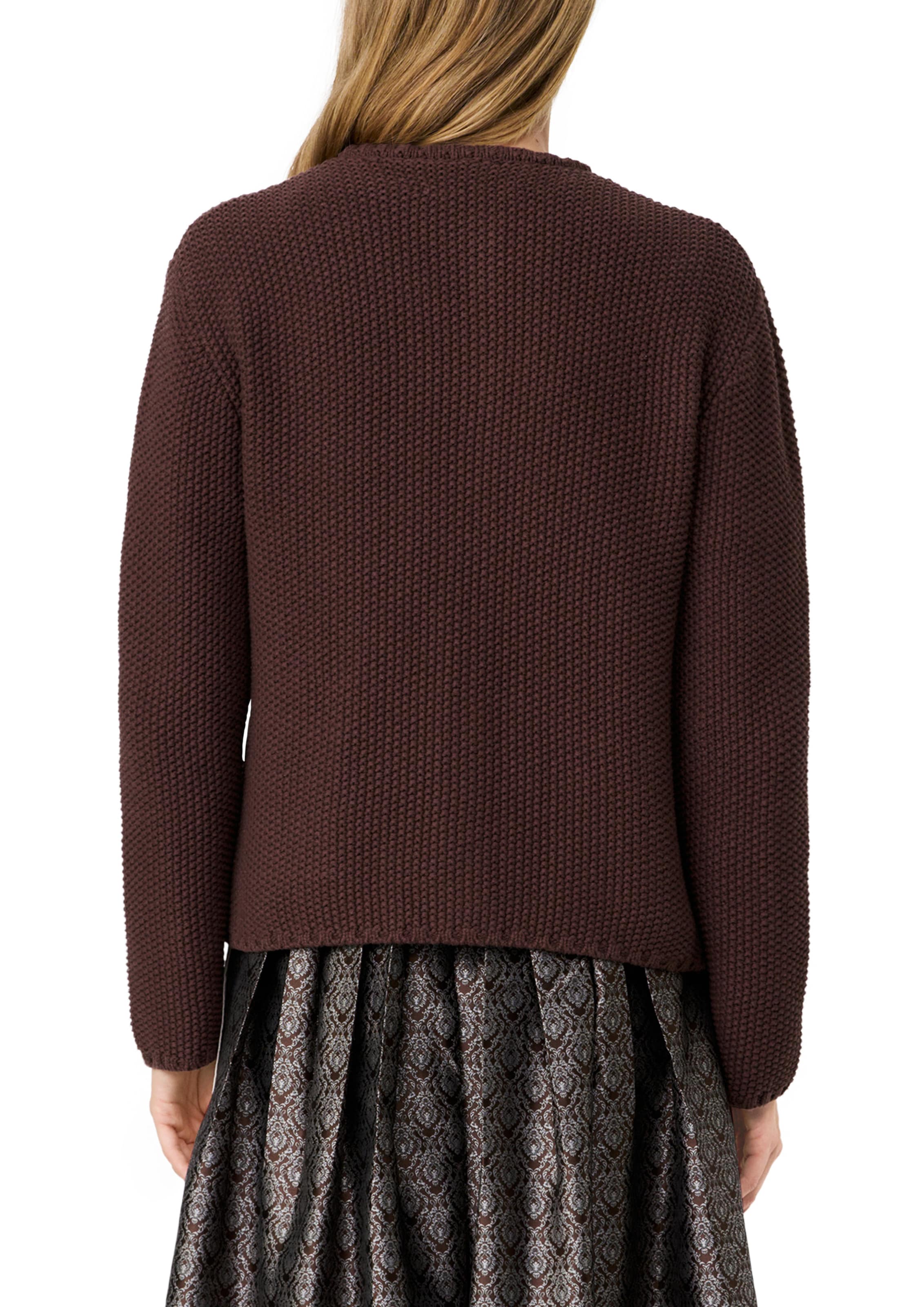 s.Oliver Gebreid vest in Bruin