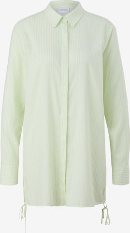 comma casual identity Blouse in Groen: voorkant