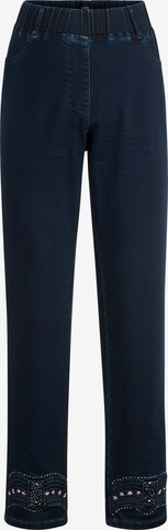 MIAMODA Slimfit Broek in Blauw: voorkant