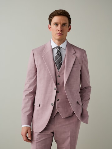 Coupe regular Veste de costume Next en rose : devant