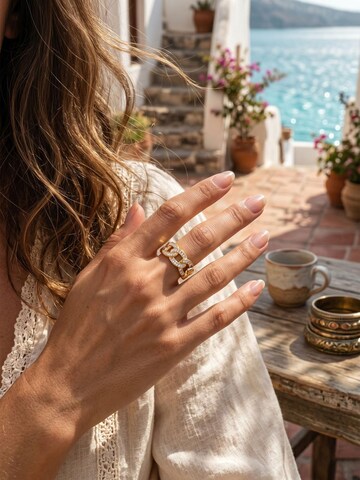 Nemomatheo Ring 'Twist Shine' in Gold