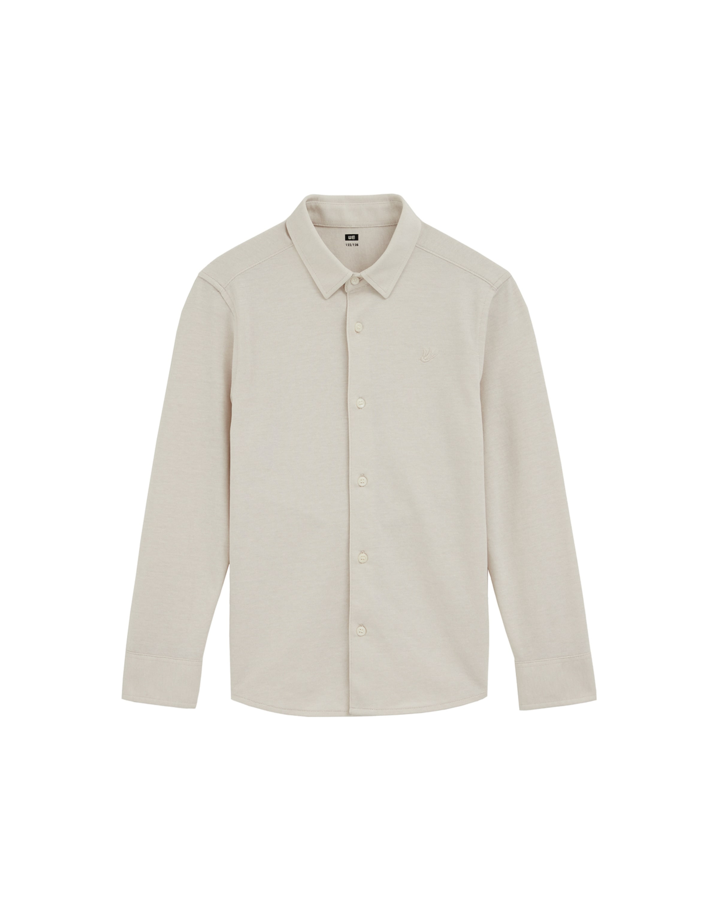 WE Fashion Rovný strih Košeľa - Béžová: predná strana