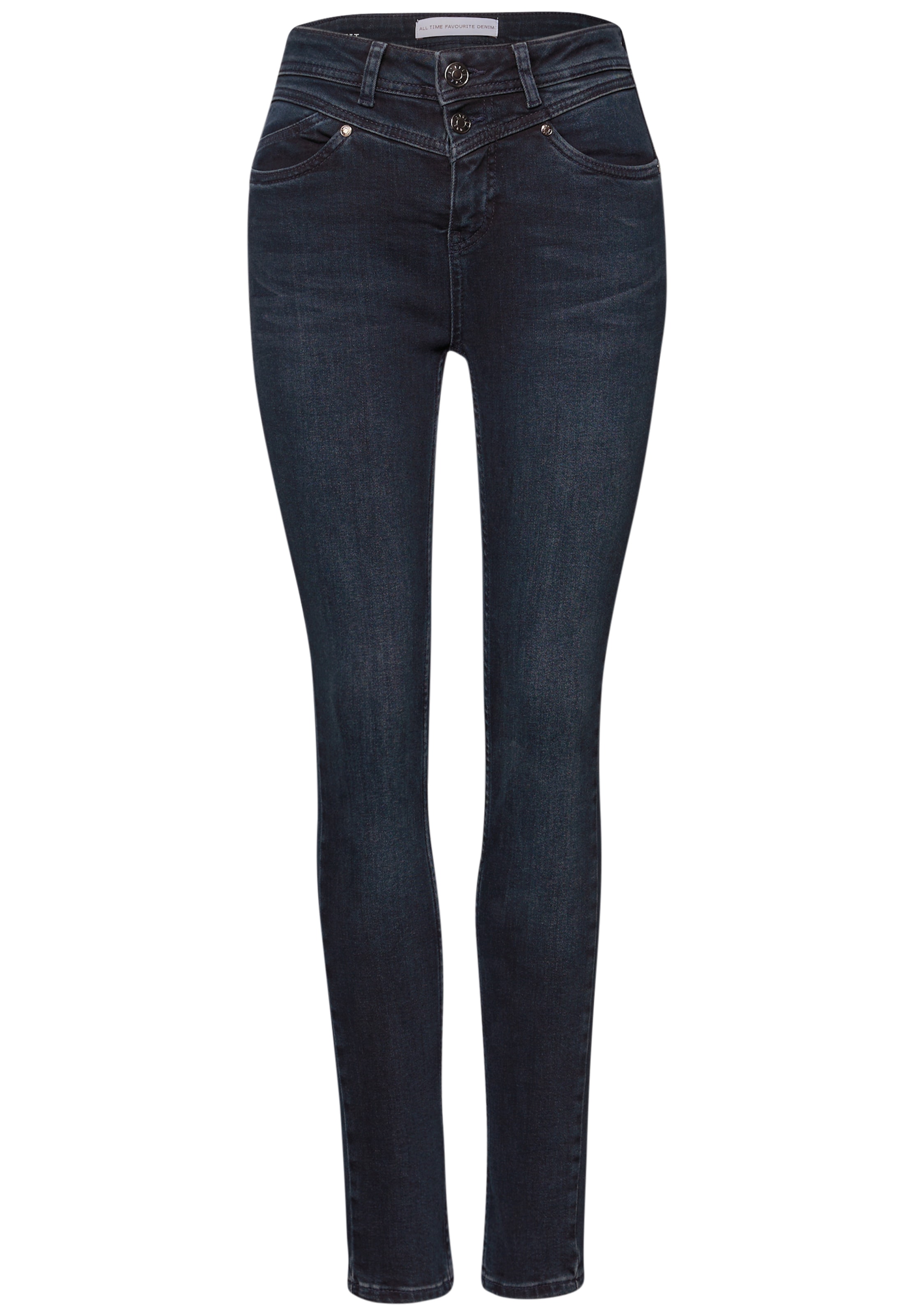 STREET ONE Skinny Jeans in Blue: front