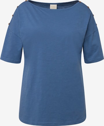 Ulla Popken Shirt  (GOTS) in Blau: predná strana
