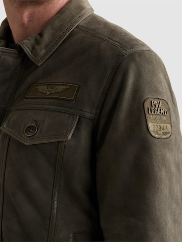 Giacca di mezza stagione 'Air Leather jacket' di PME Legend in verde