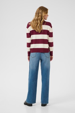 Pull-over 'Lizza' Kaffe en rouge