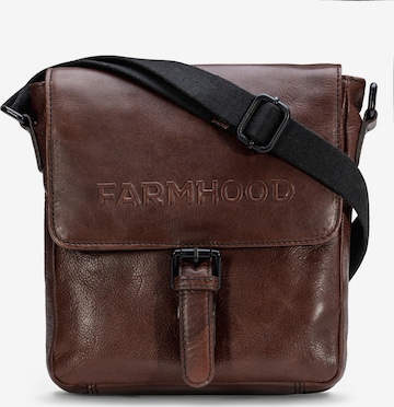 Farmhood Crossbody Bag in Brown: front