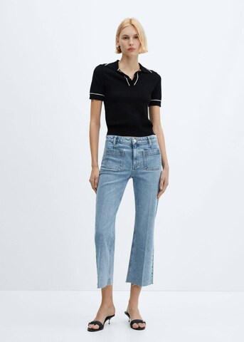 MANGO Flared Jeans 'Alex' in Blau