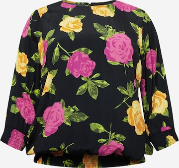 Zizzi Bluse i sort: forside