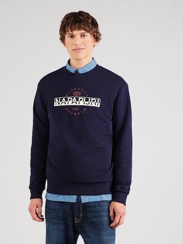 NAPAPIJRI Sweatshirt 'BANDER C' in Blue: front