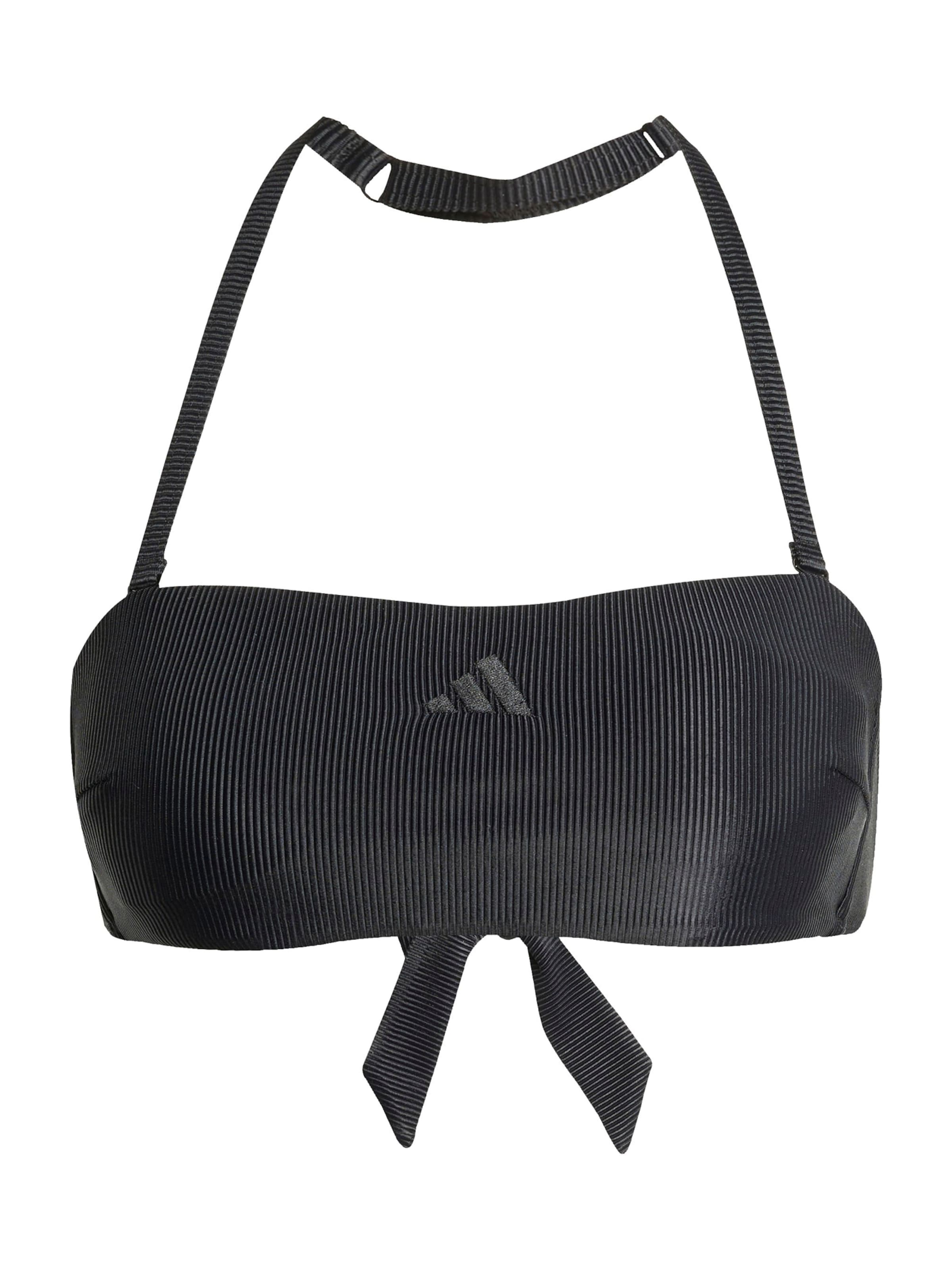 ADIDAS SPORTSWEAR Bandeau Sports bikini top 'Iconisea' in Black: front