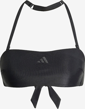 ADIDAS SPORTSWEAR - Bandeau Top de bikini deportivo 'Iconisea' en negro: frente