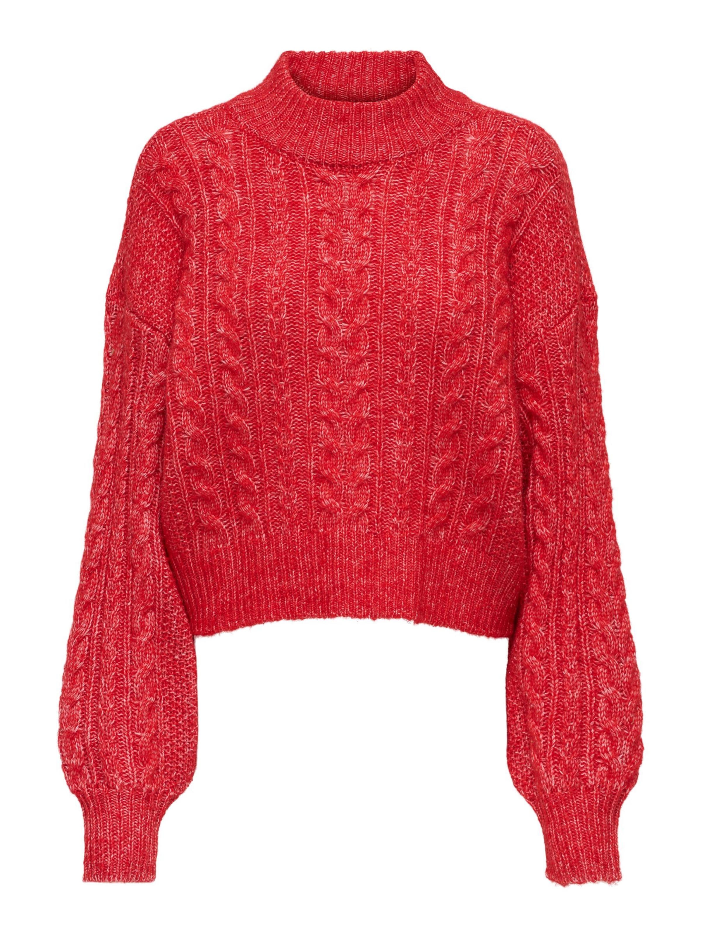 ONLY Pulóver 'ONLIda' - piros: elől