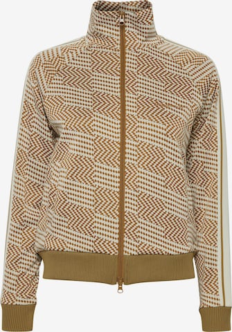 The Jogg Concept Athletic Jacket 'Sima' in Brown: front