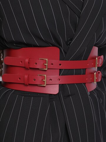 Haute Cuir Belt 'Maia Corset' in Red