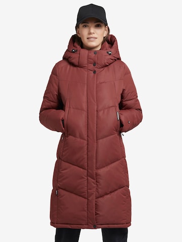 khujo Winter Coat ' LIMETTA ' in Red: front