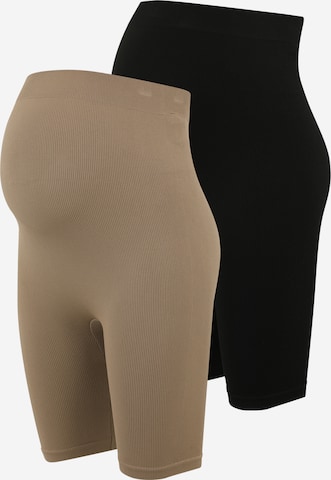 Vero Moda Maternity Skinny Leggings 'MISA' in Brown: front