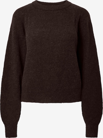 YAS Pullover 'YASJohi' in Braun: Vorderseite