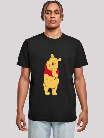 T-Shirt 'Disney Winnie The Pooh Classic' F4NT4STIC en noir : devant