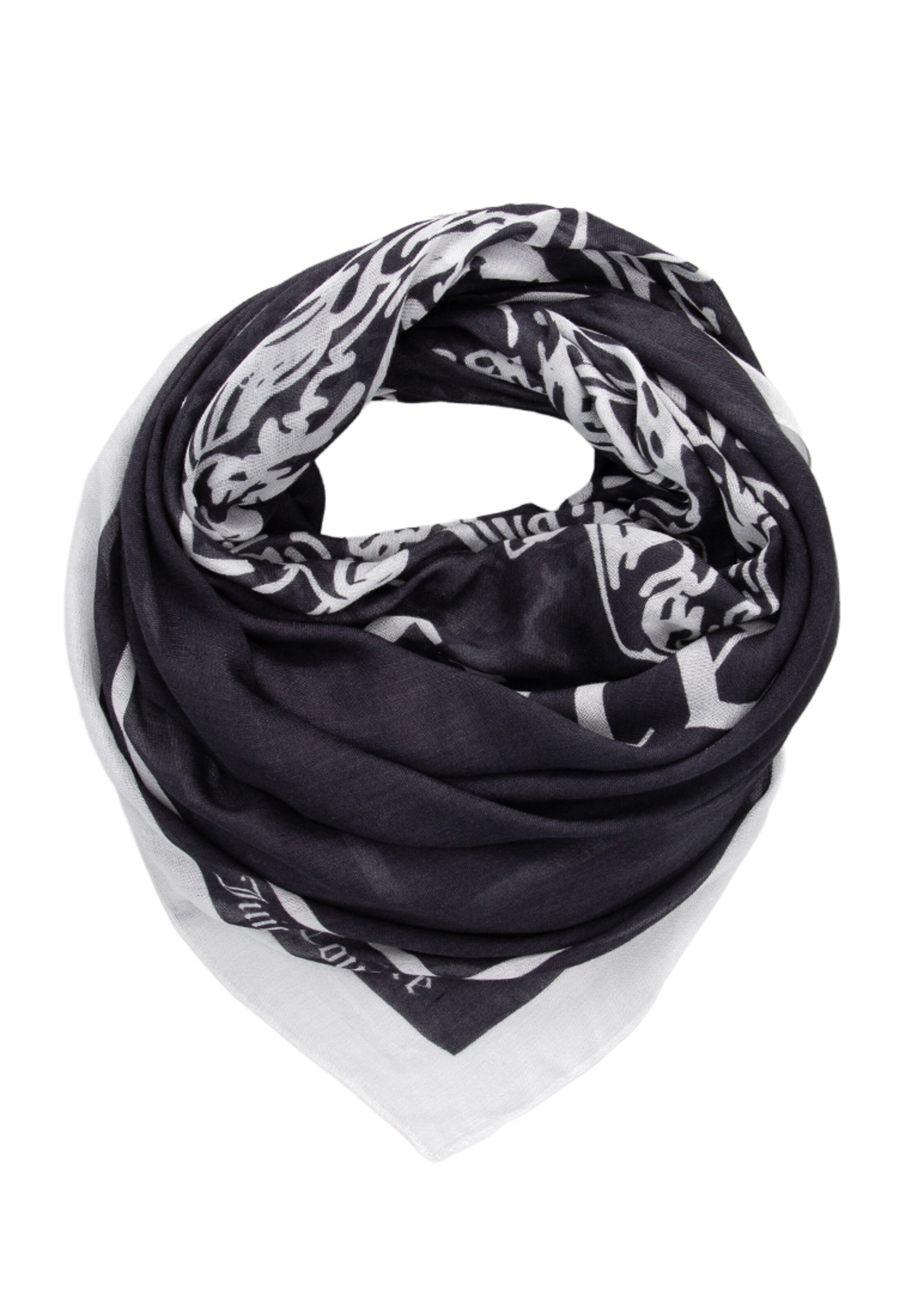 Juicy Couture Sjal 'HLLYH' i sort: forside