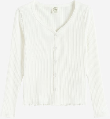 Cool Club Neuletakki värissä valkoinen: etupuoli