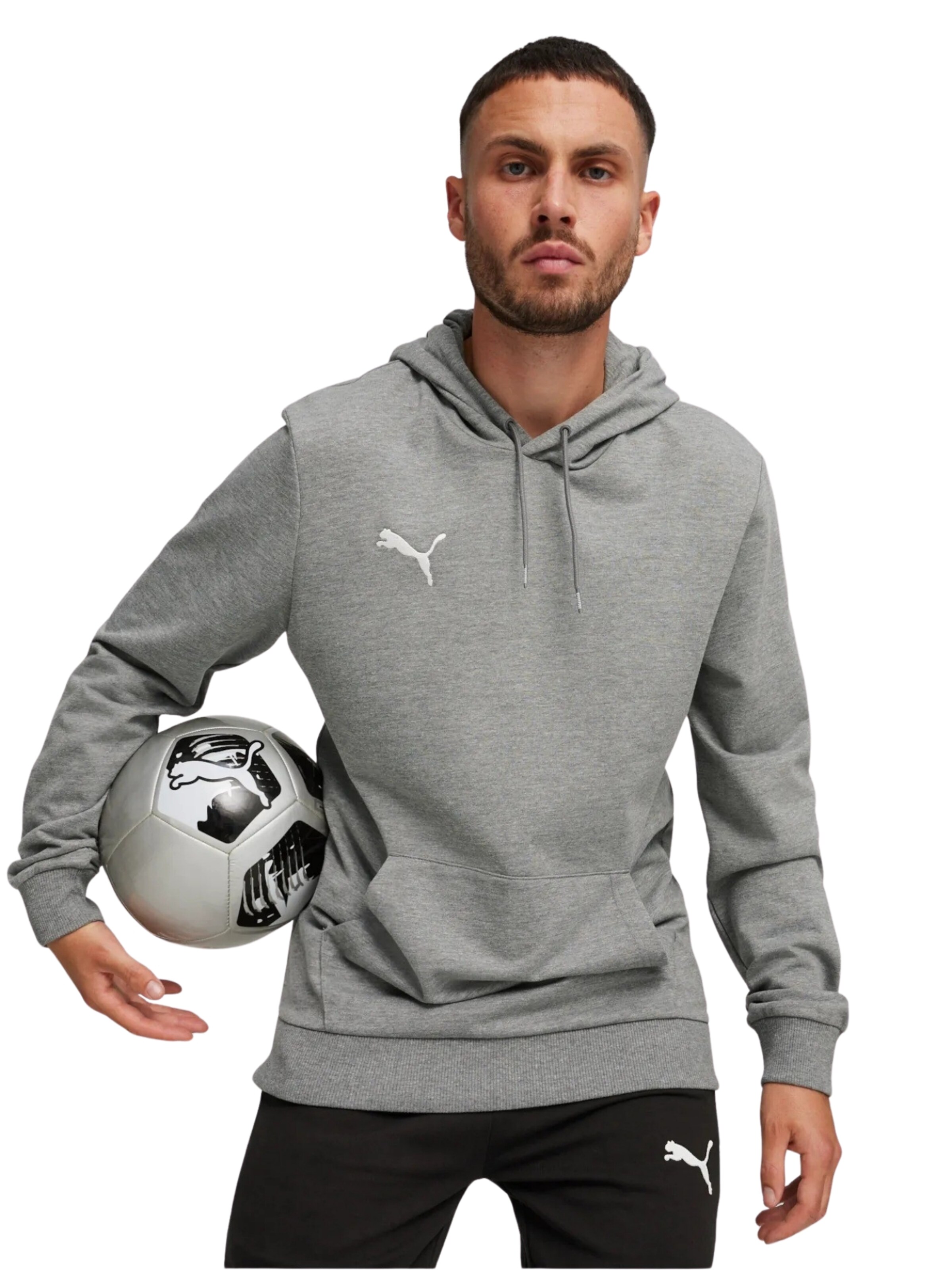 Sweat de sport 'Team Goal' PUMA en gris : devant