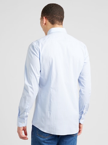 Coupe slim Chemise 'HANK' BOSS en bleu