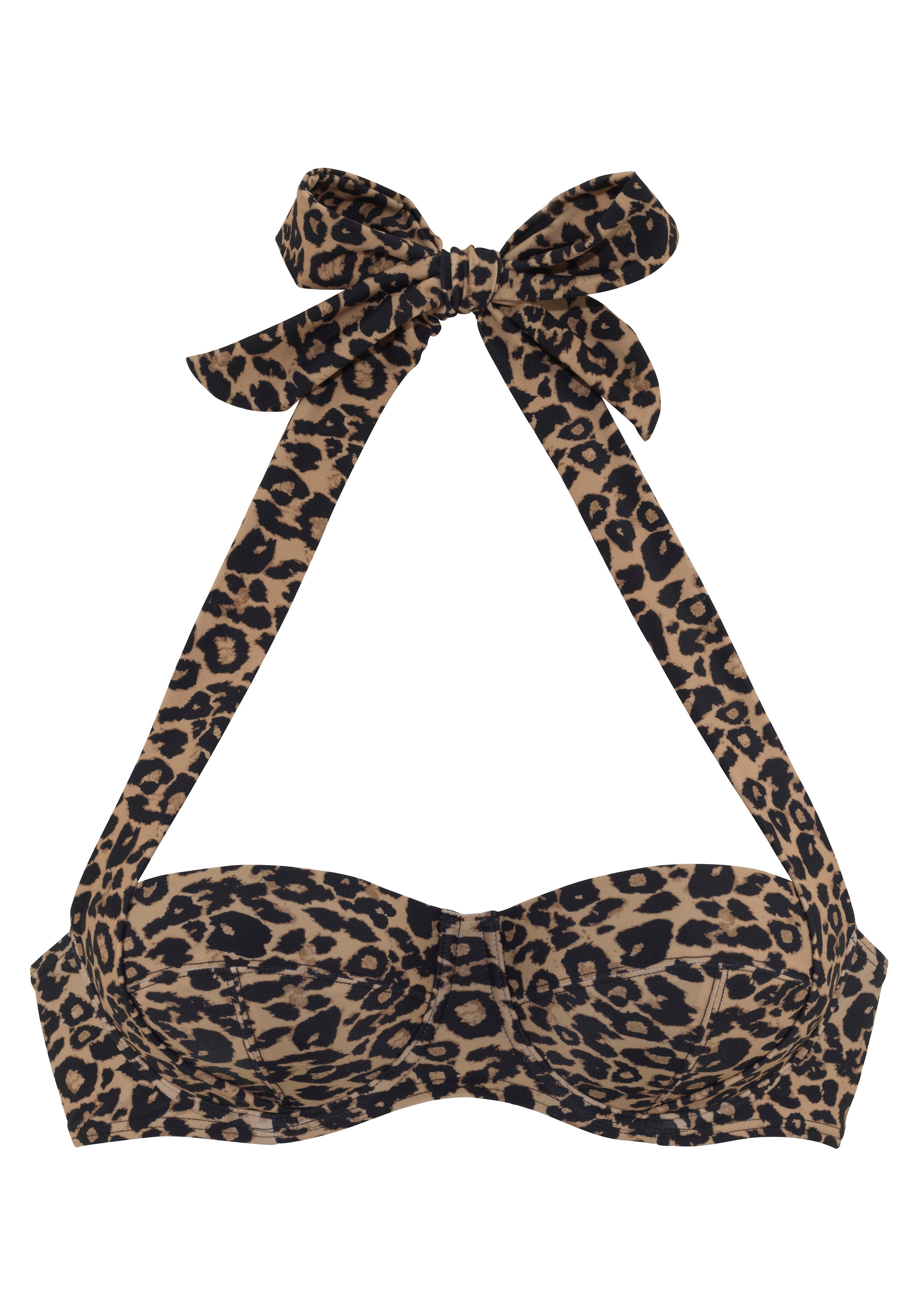 VIVANCE - Balconet Top de bikini en marrón: frente