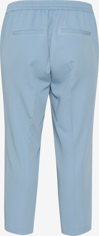 KAFFE CURVE Regular Pleated Pants 'Sakira' in Blue