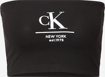 Calvin Klein Jeans Топ в черно: отпред