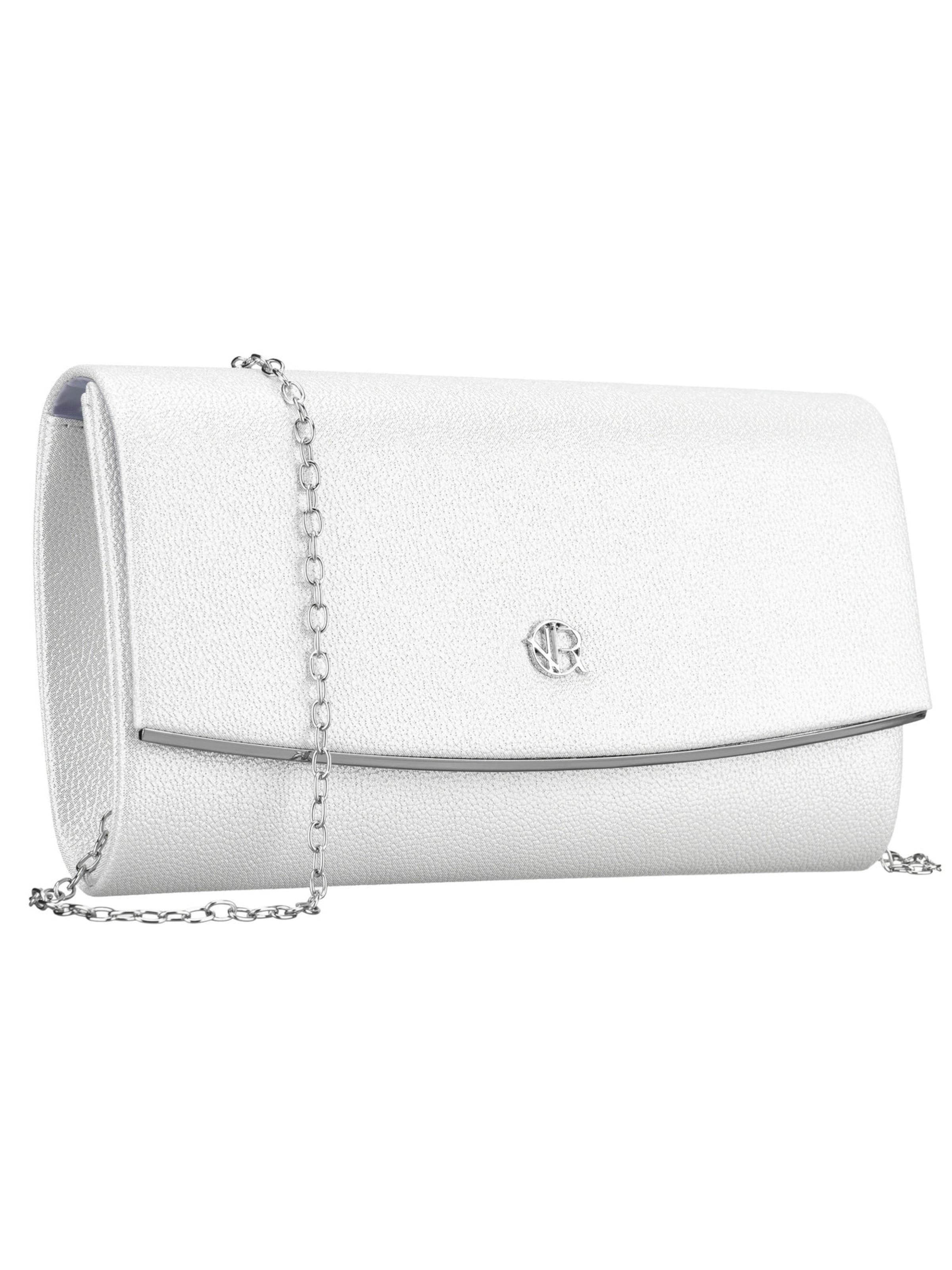 Tomshop24-7 Clutch 'Rovicky Lena' in Silver: front