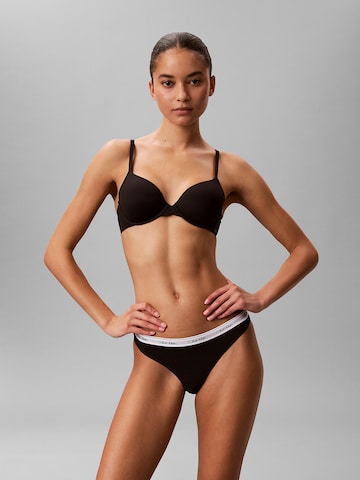 Calvin Klein Underwear Thong in Beige: front
