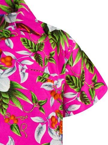 King Kameha Shirt 'Cherryparrot' in Pink