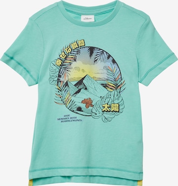 s.Oliver Shirt in Grün: Vorderseite