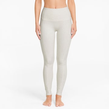 PUMA Skinny Workout Pants 'EXHALE' in Beige: front