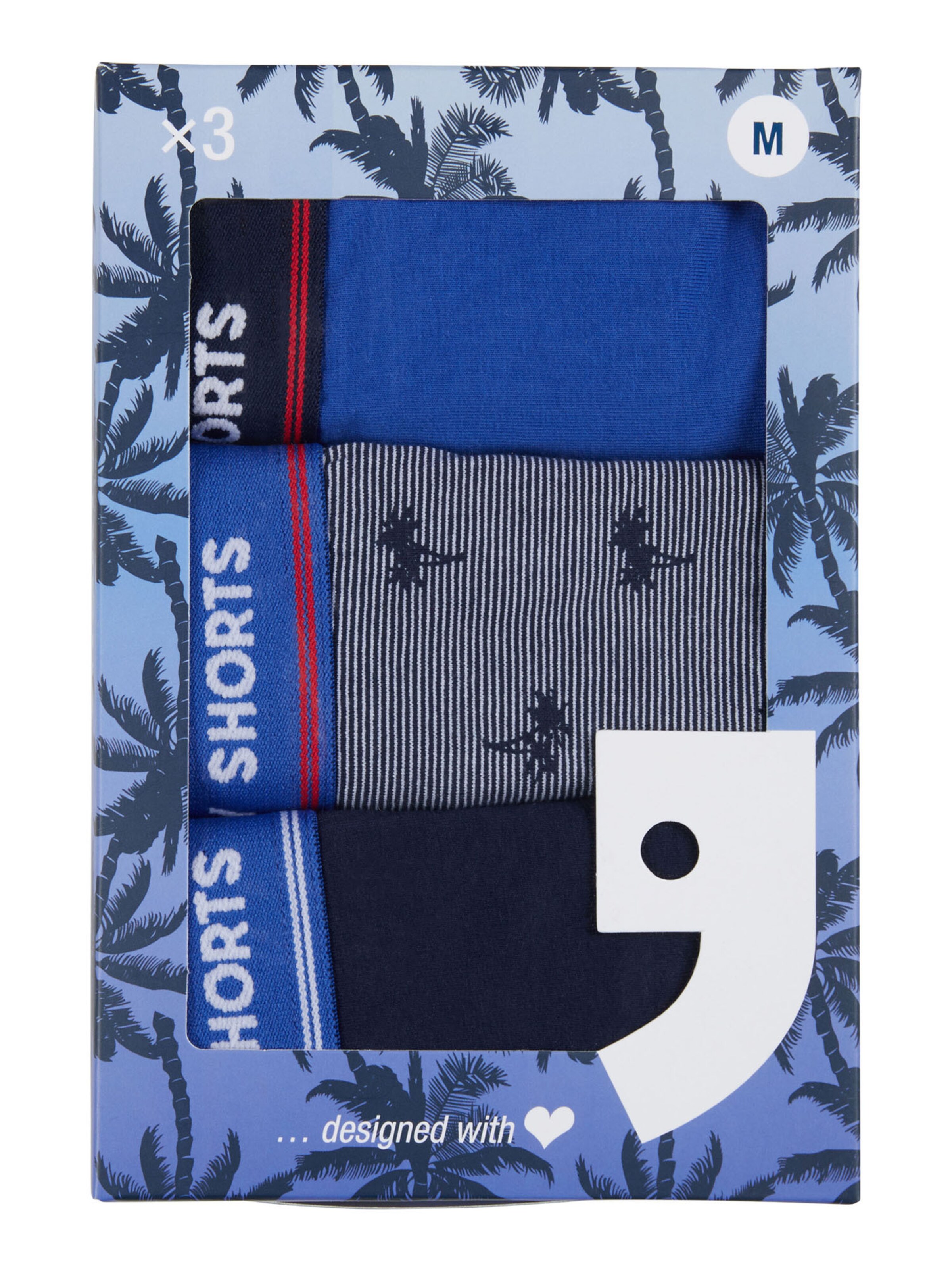 Happy Shorts Boxershorts ' Jersey ' in Blauw