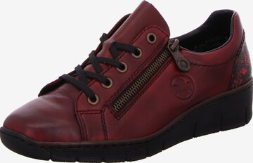 Rieker Athletic Lace-Up Shoes in Red: front