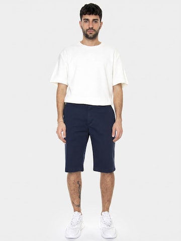 Baggy Pantaloni 'M' Signature Chino Short Dark Navy' di Ben Sherman in blu: frontale
