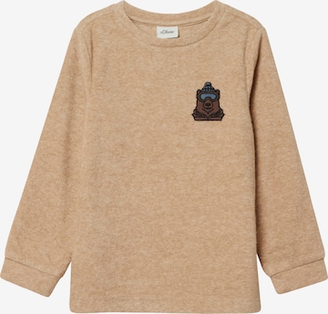s.Oliver Shirt in Bruin: voorkant